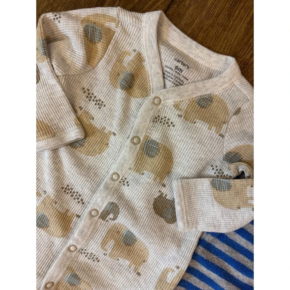 Carters‎ Baby Boy 6 Months Footed Sleepers Pajamas Outfits Clothes Lot Baseball